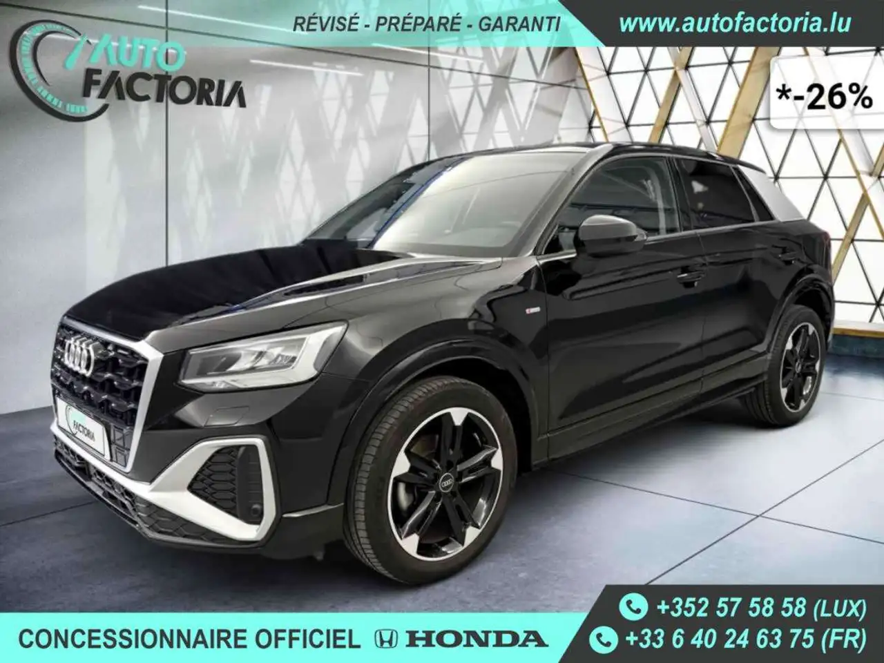 Q2-27% 30 TFSI 110cv SLINE +GPS+CAM+FULL LED+Options
