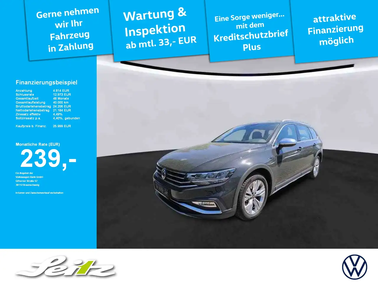 Passat AlltrackPassat Variant 2.0 TDI 4M Alltrack *AHK*LED*KAMERA