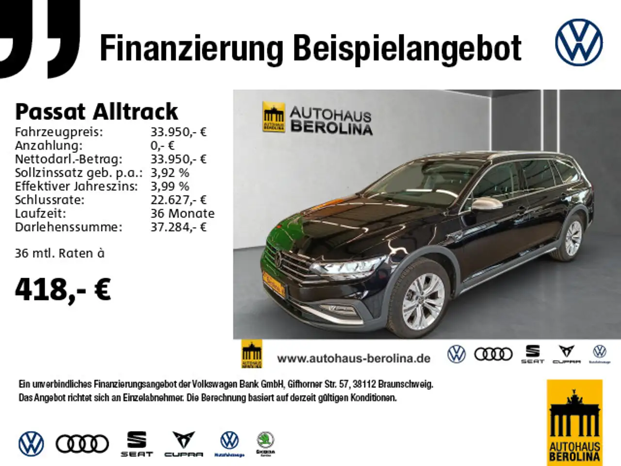 Passat Alltrack2.0 TDI 4M DSG *PANO*R-CAM*NAV*