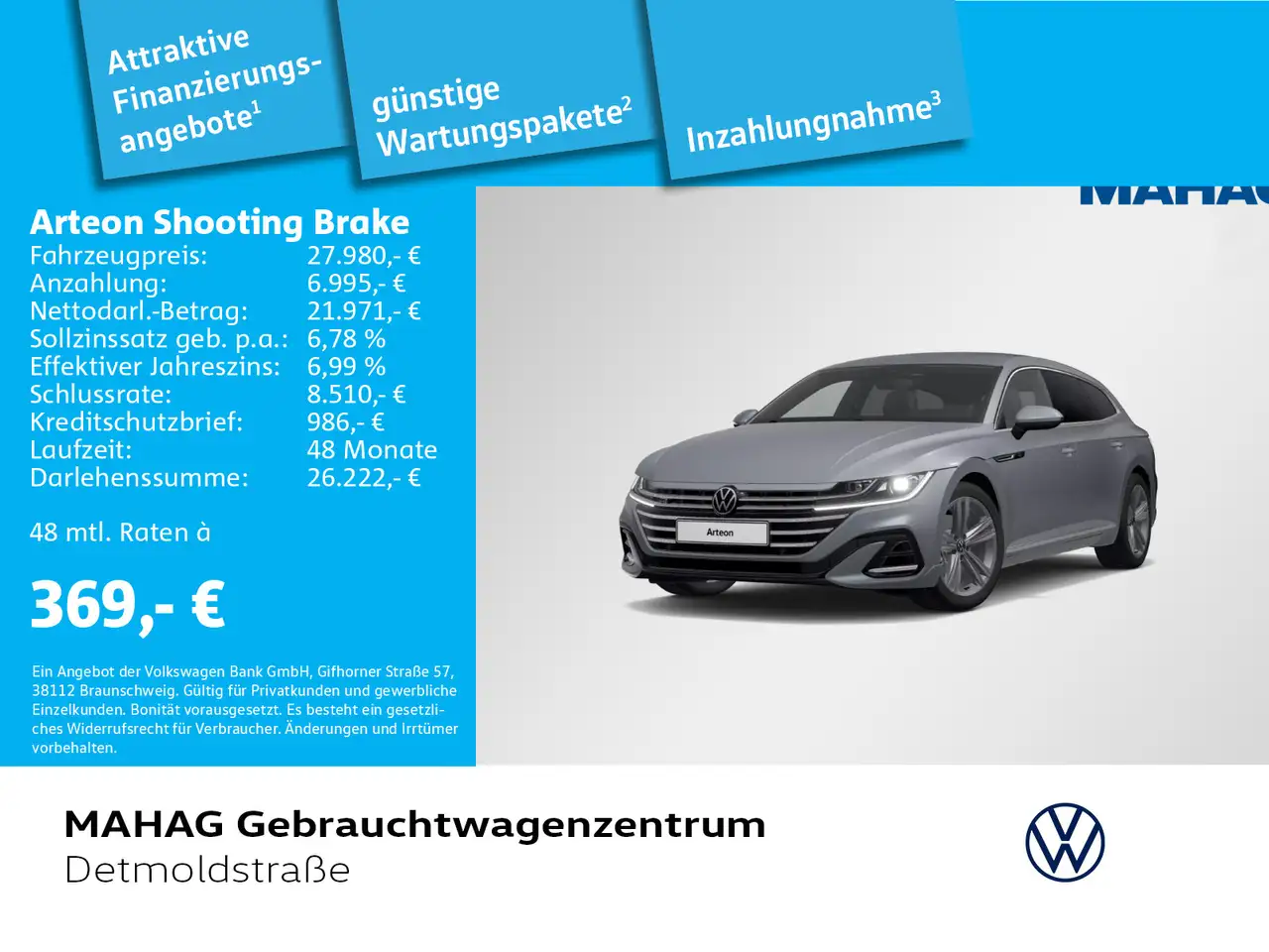 Arteon2.0 TSI R-Line LED Navi AC