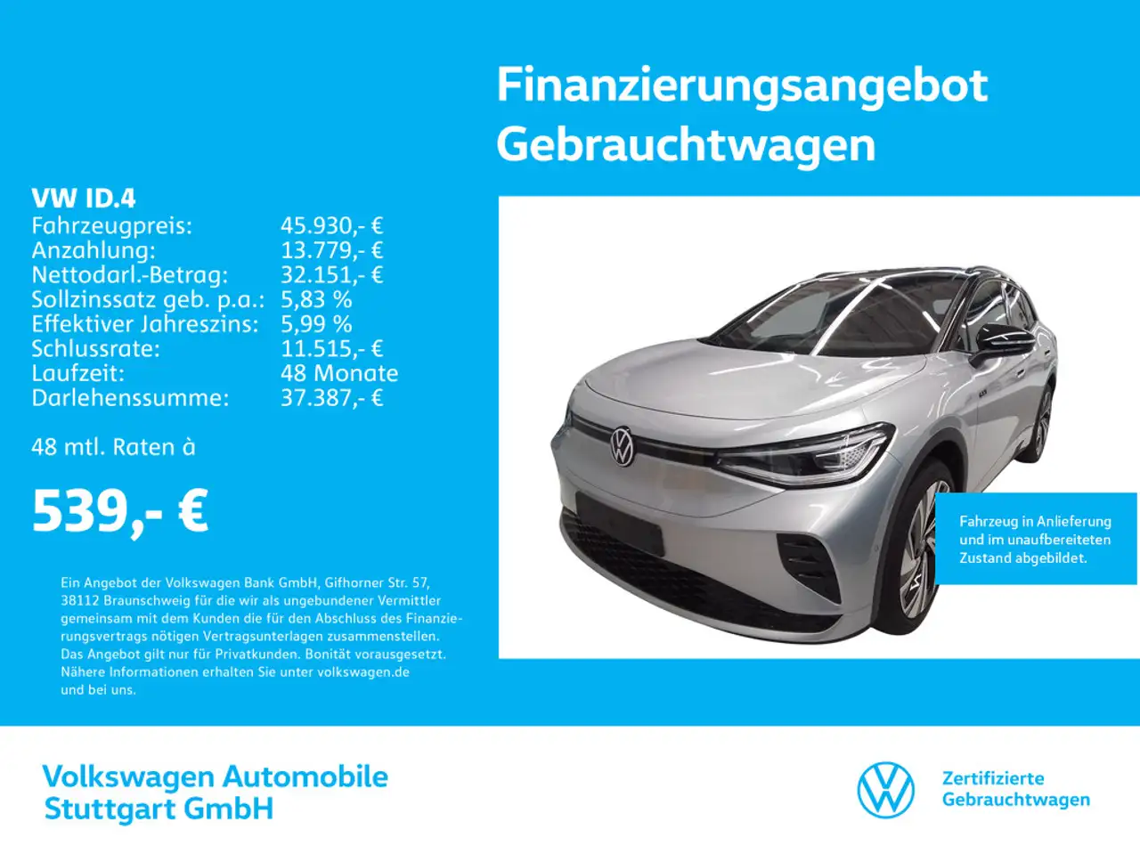 ID.4GTX Navi AHK Kamera Standheizung P-Dach