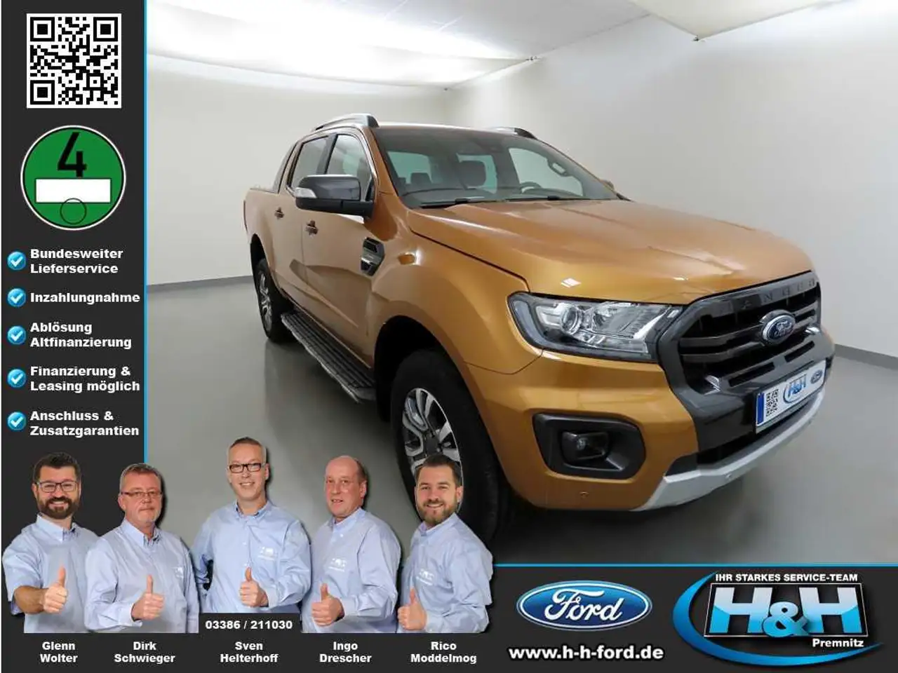 Ranger2.0 Aut. 4x4 Wildtrak Xenon+ACC+AHK