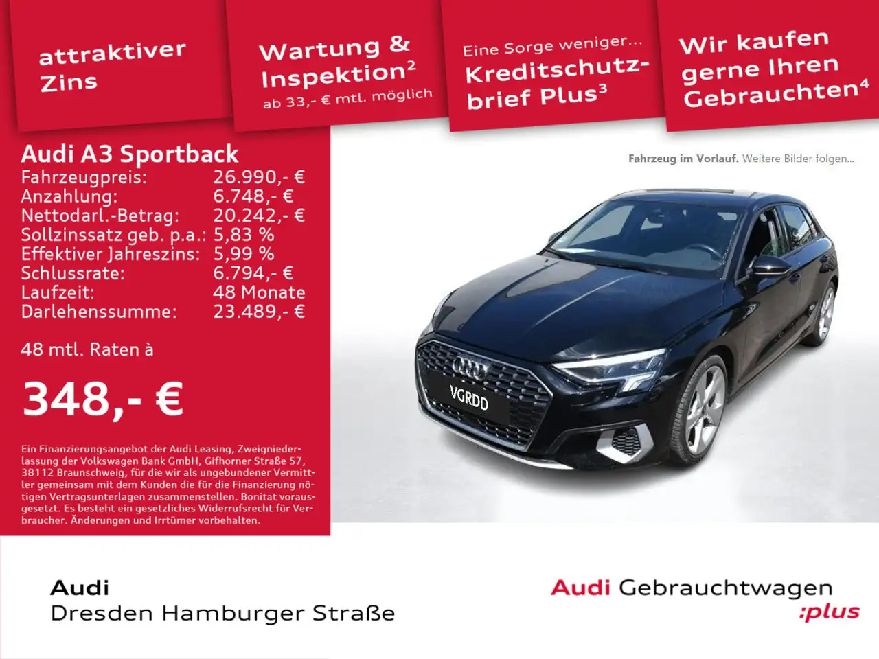 A335 TFSI Advanced LED Navi AHZV