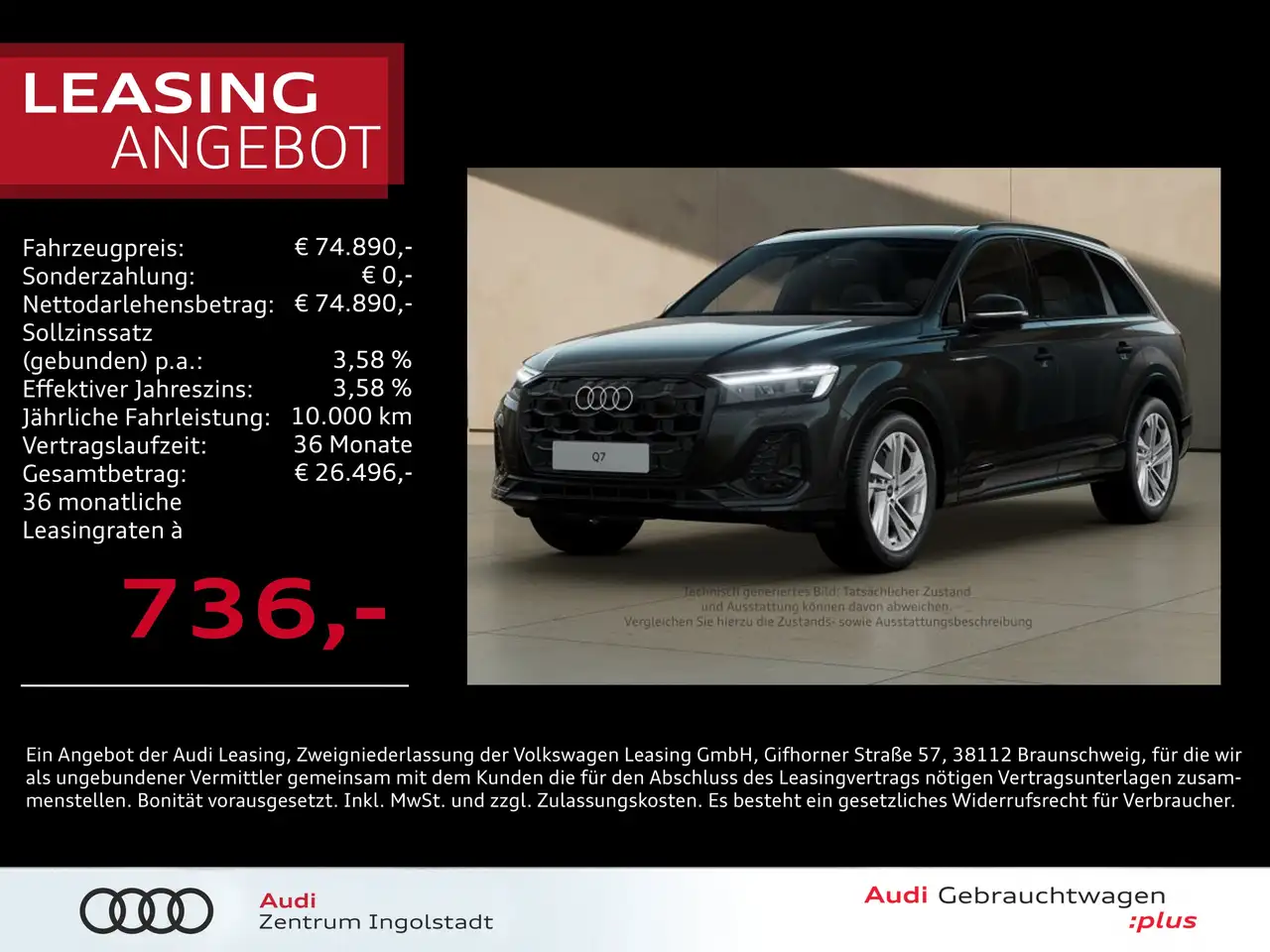 Q750 TDI qu S line MATRIX Pano AHK Luft Allradl.