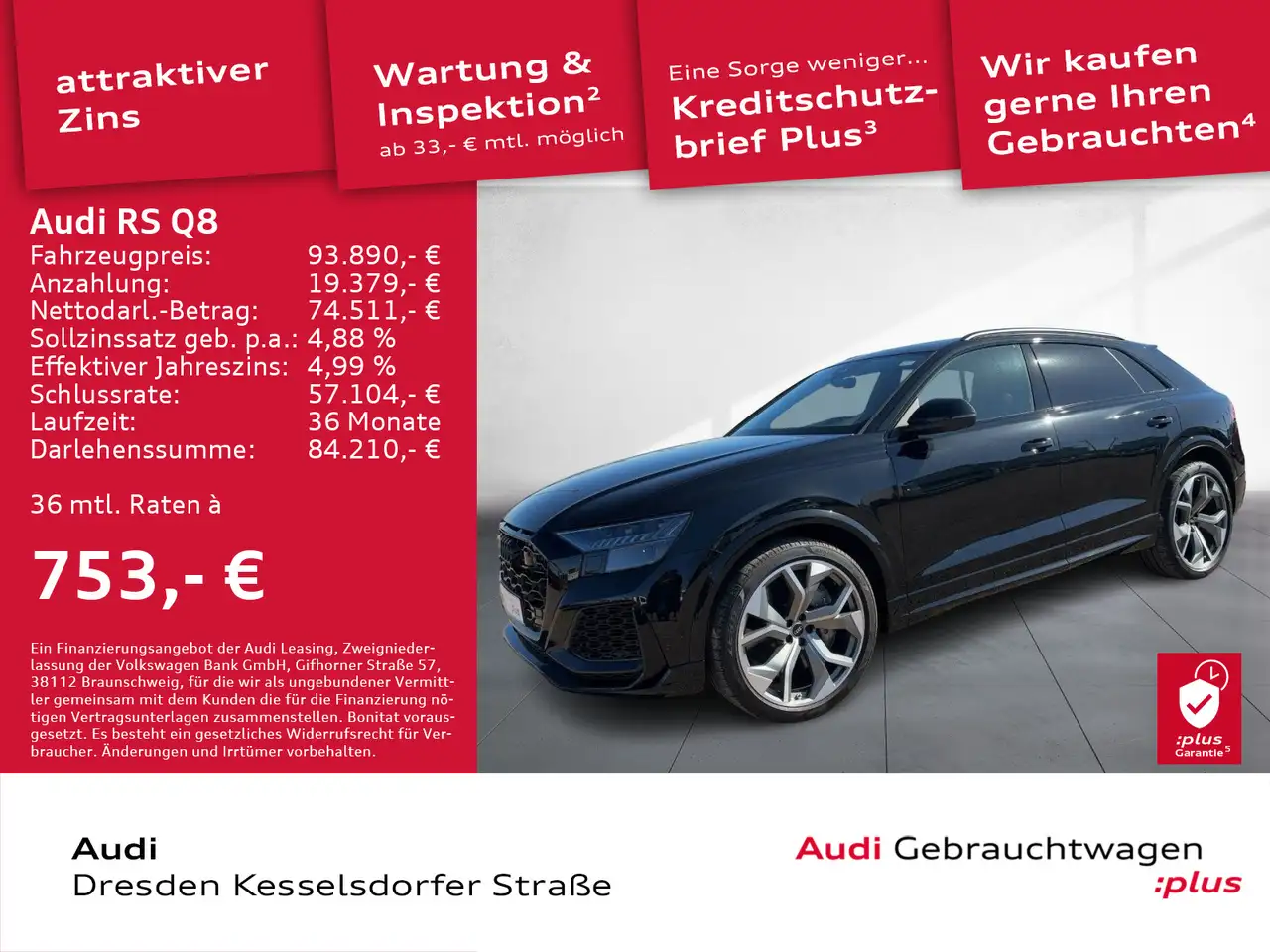 RS Q84.0 TFSI Q.LED Navi AHZV Pano