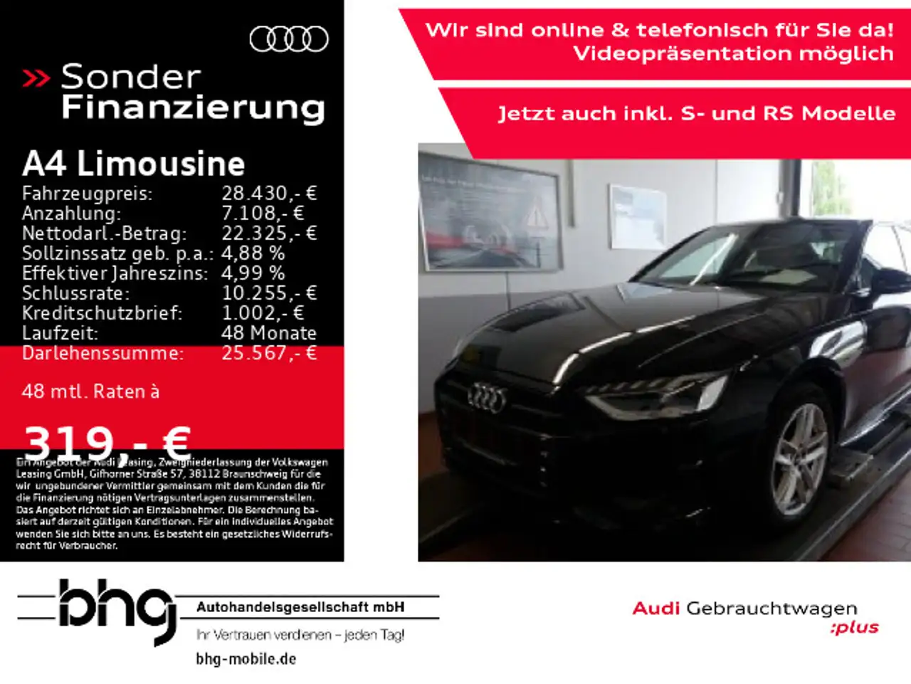 A440TDI S tronic advanced LED Navi co