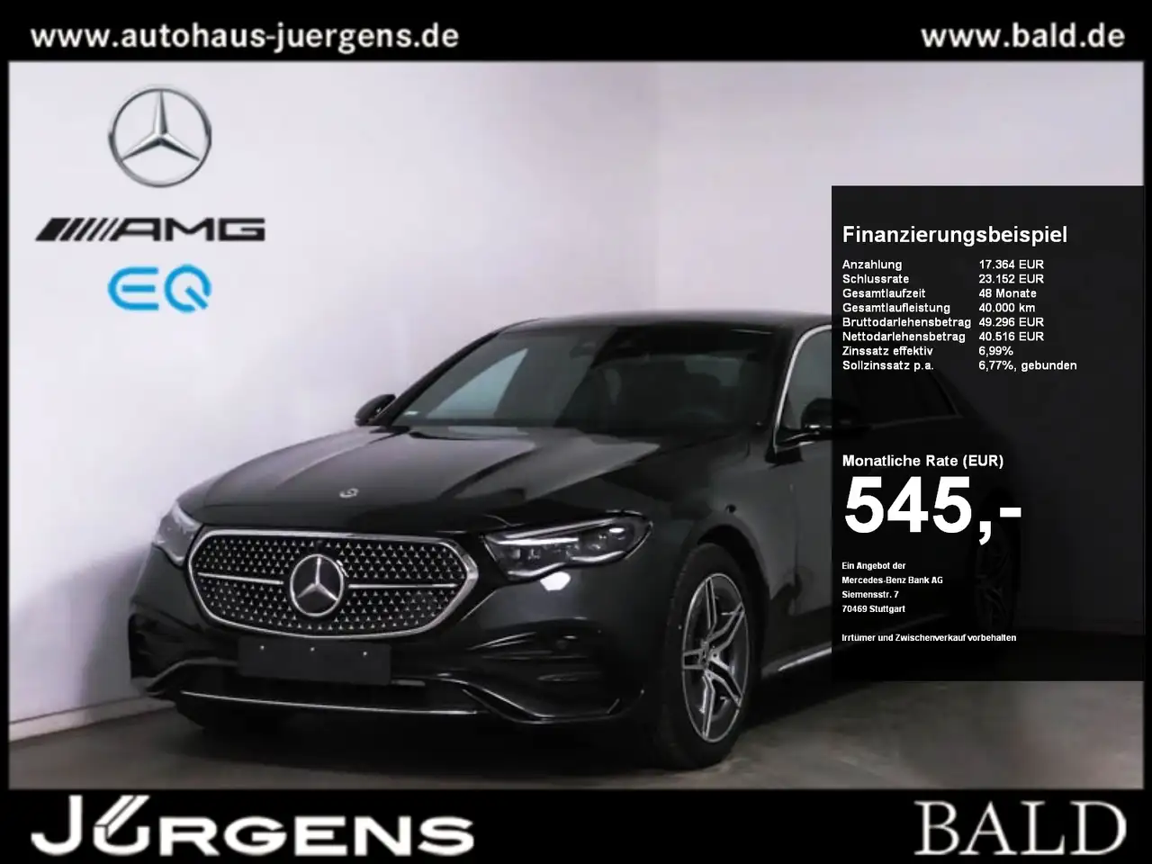 E 300de AMG-Sport/DIGITAL/360/Distr/Winter/19'