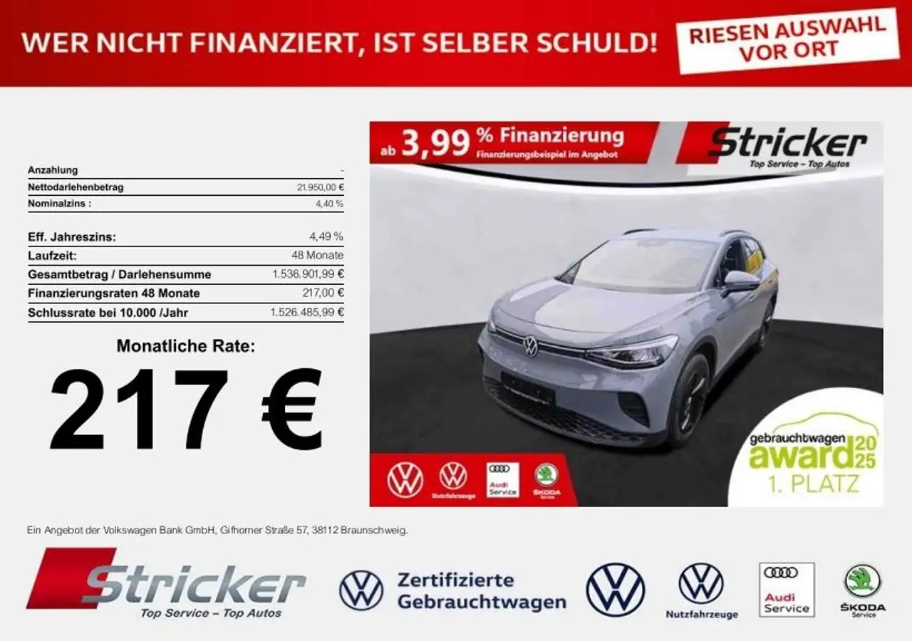 ID.4Pure 217,-ohne Anzahlung Navi ACC