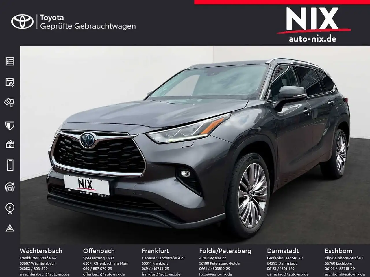 Highlander2.5 Hyb Executive 7-Sitzer 8-Fach AHK