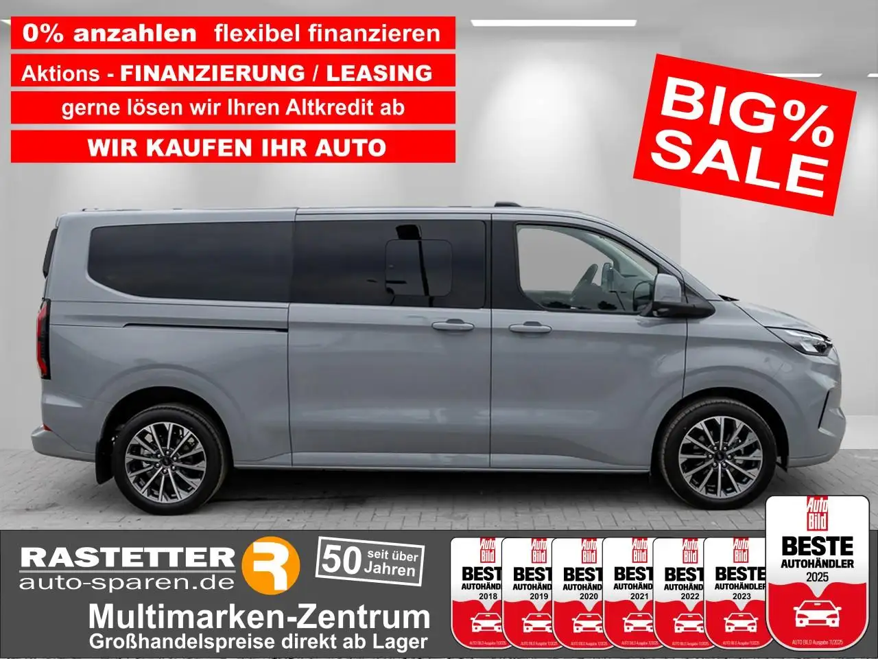 Tourneo CustomL2 Titanium X 8S 5Jahre+Leder+Navi+360+19Z+ACC+Ind