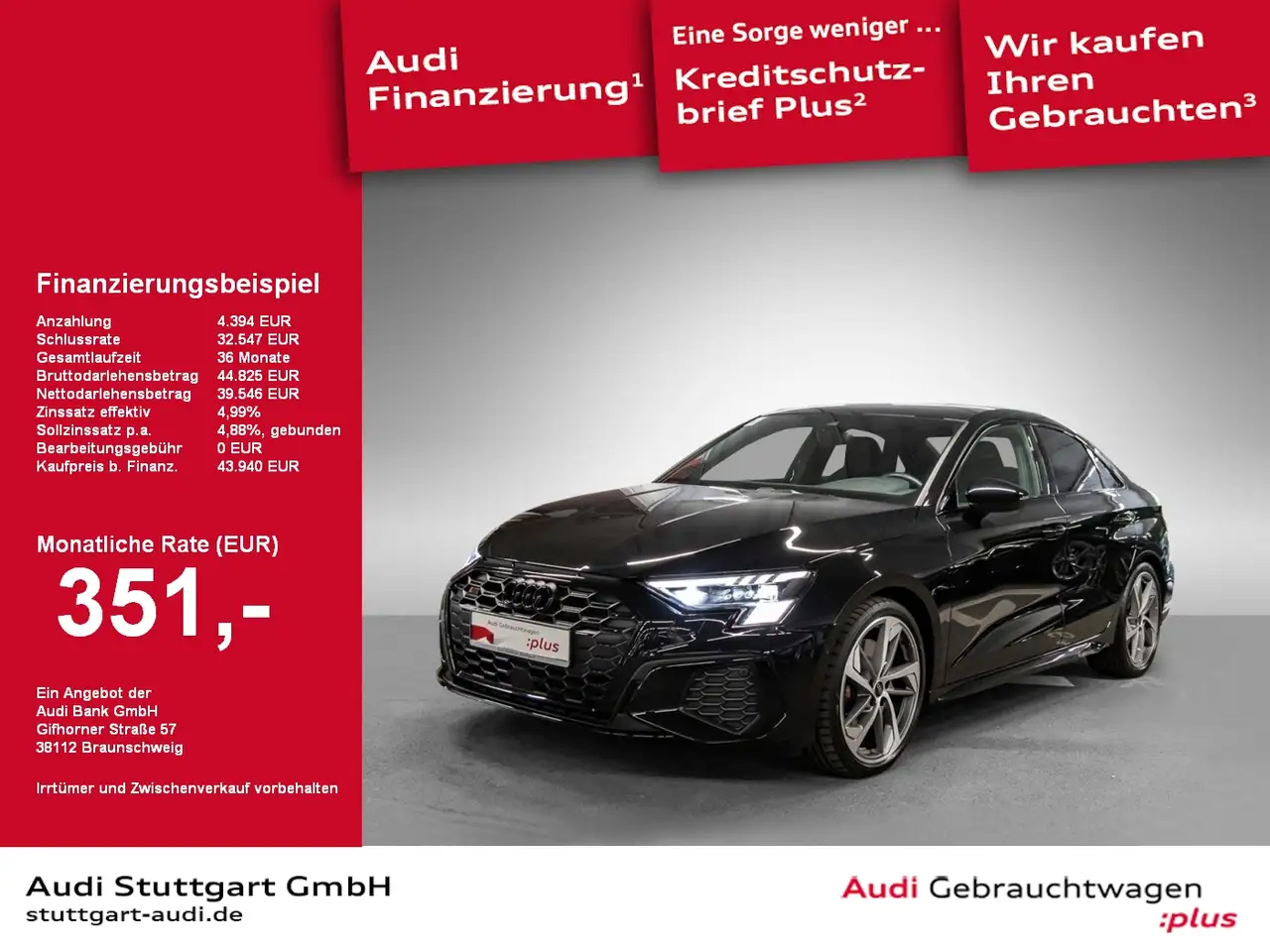 S3Limousine 2.0 TFSI quattro Matrix Kamera B&O