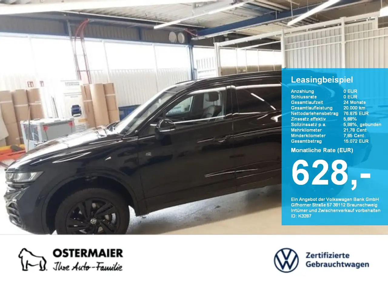 TouaregR-LINE BLACK STYLE 3.0TDI 286PS NP.126T AHK.STHZG.