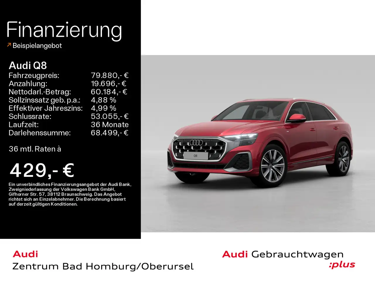 Q850 TDI quattro S line*Navi*Matrix*Alu*AHK*HUD