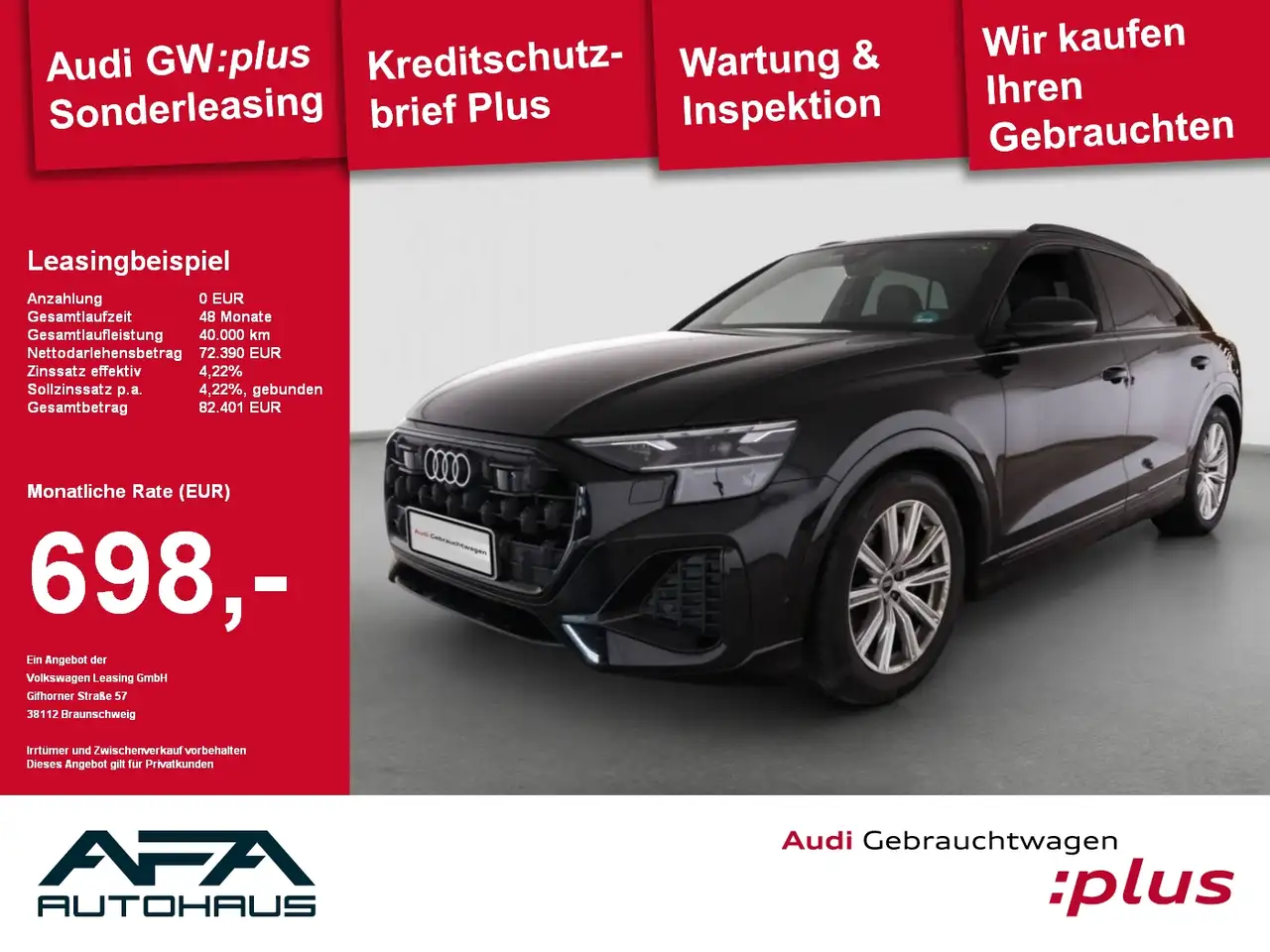 Q845 TDI quattro tiptronic Luft*AHK*Matrix*Leder