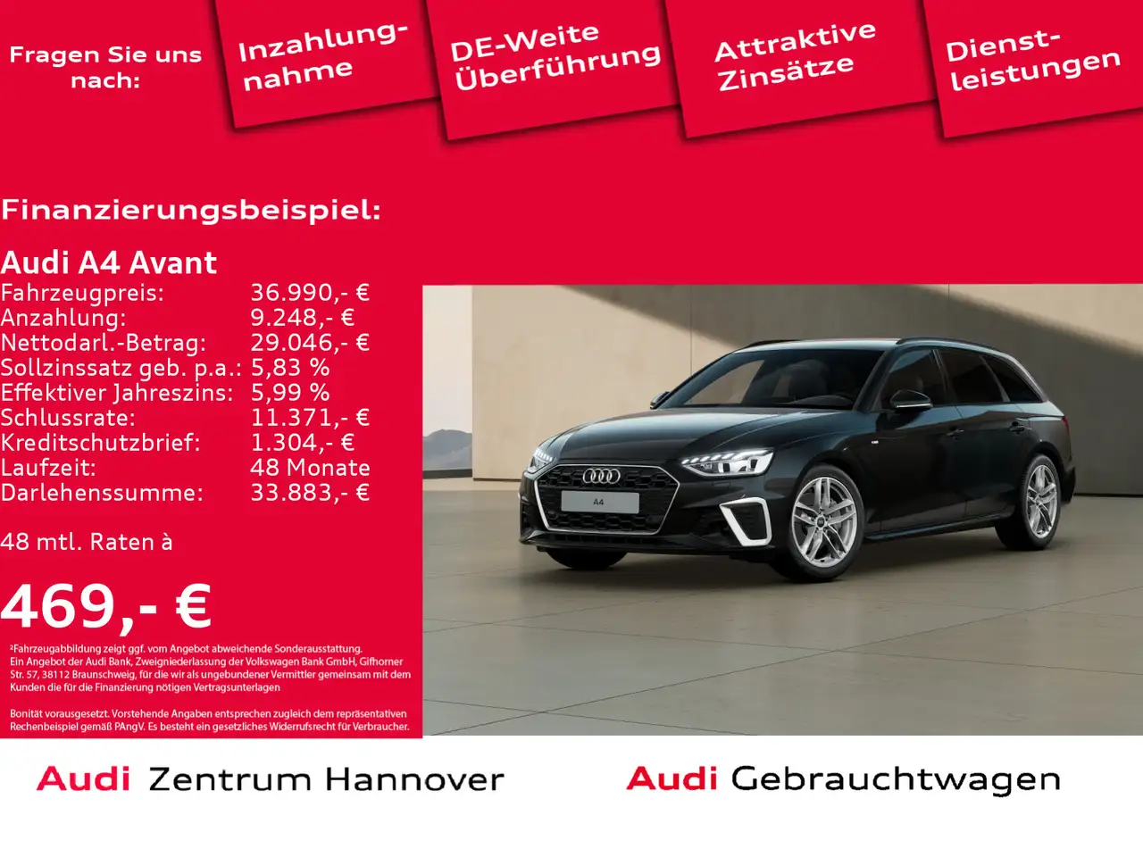 A440 TDI S line Matrix Kamera virtual Tei