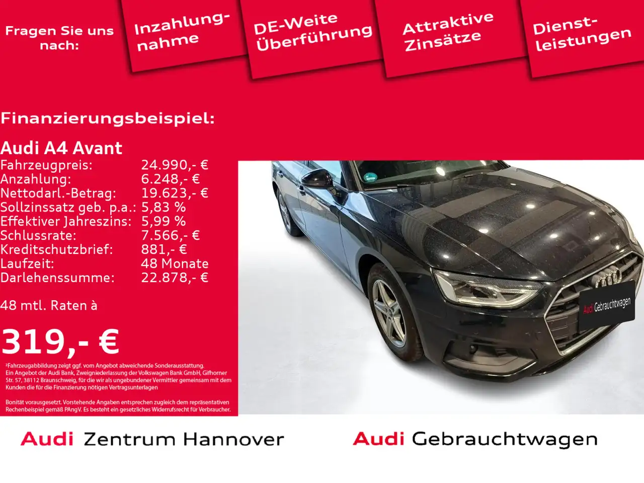 A435 TFSI Kamera AHK LED Navi