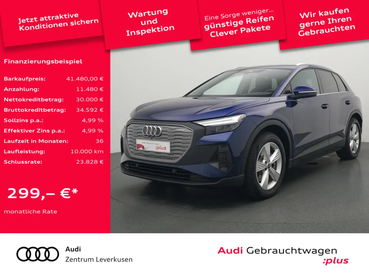 Q4 e-tronquattro 82KWH AHK KAM 360° NAVI ACC