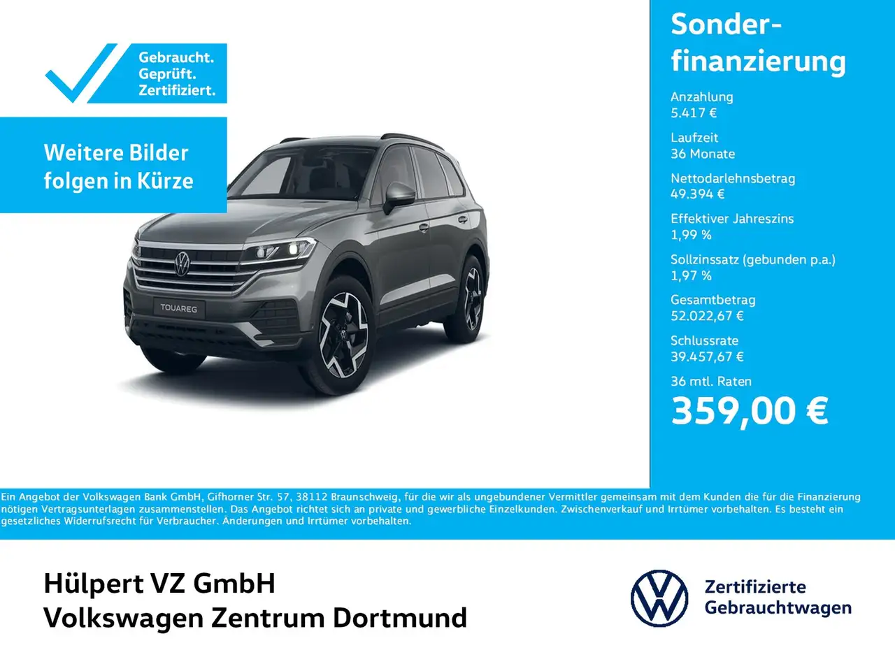 TouaregV6 NEUES MODELL AHK CAM ACC LM19 NAVI