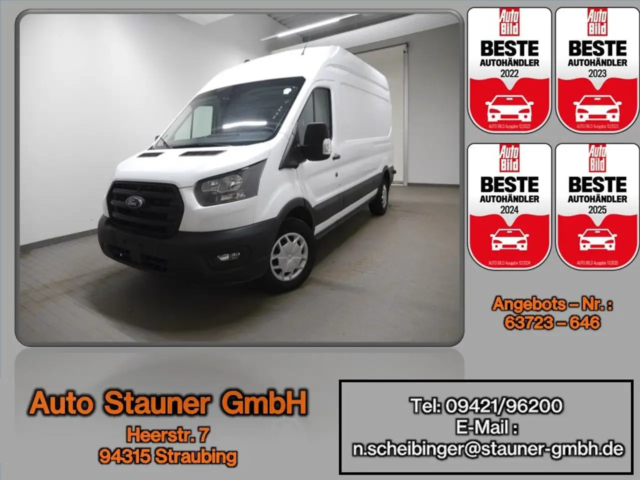 TransitKasten 350 L3H3 Trend 2.0 EcoBlue/KAMERA