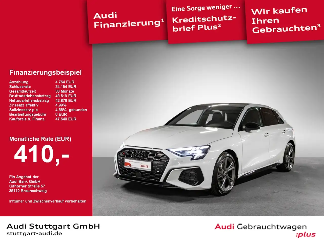 S3Sportback 2.0 TFSI qu Pano virtCo Kamera B&O
