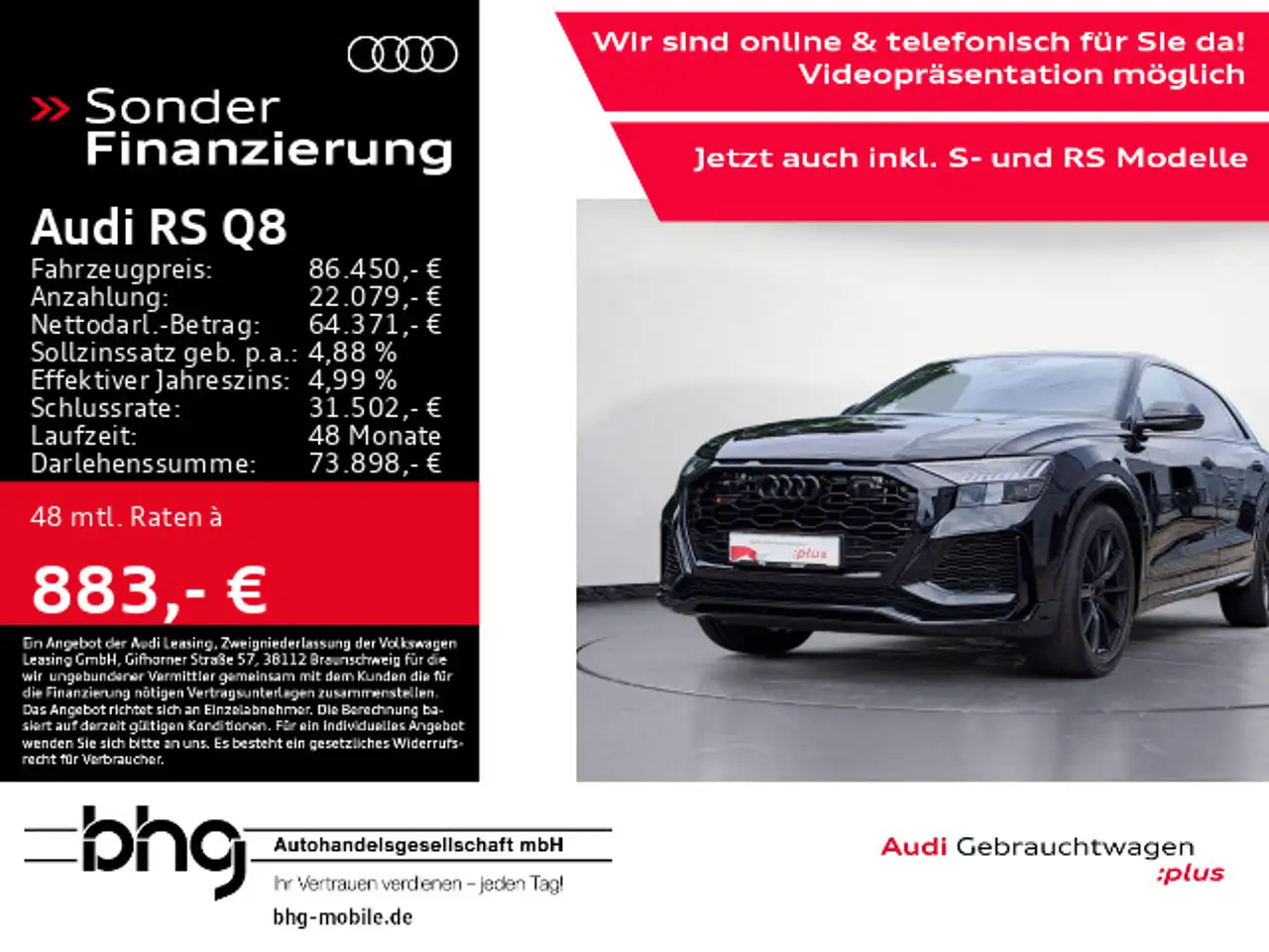 RS Q8TFSI quattro tiptronic advanced HUD Matrix
