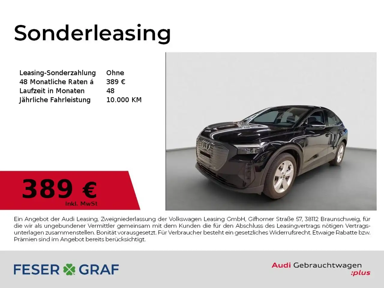 Q4 e-tronSportback 45 e-tron Vir.Cockpit/Kamera/ACC/Alu19/N