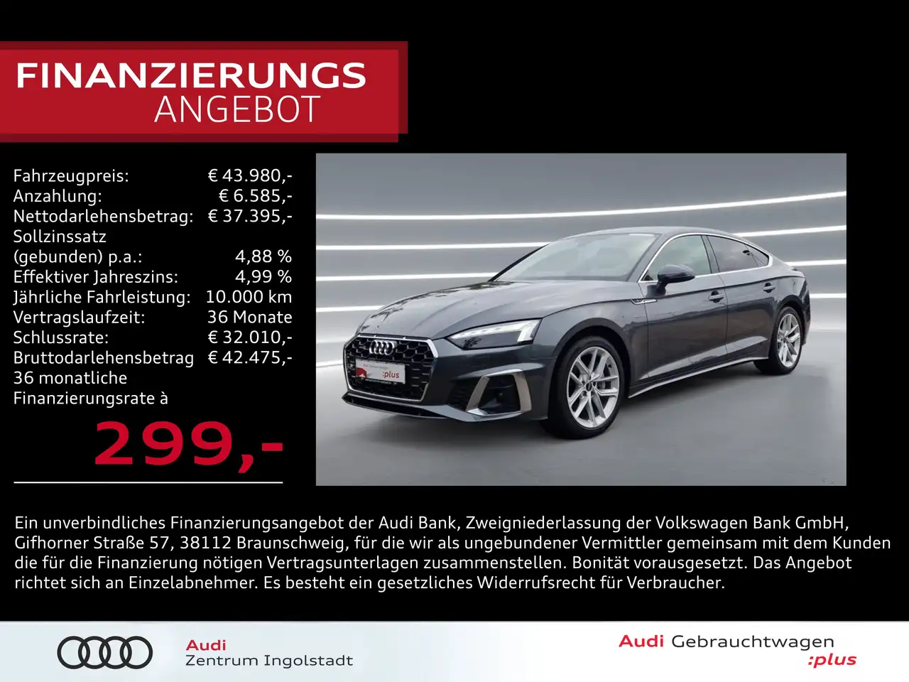 A5Sportback 45 TFSI qu S line MATRIX STHZG AHK