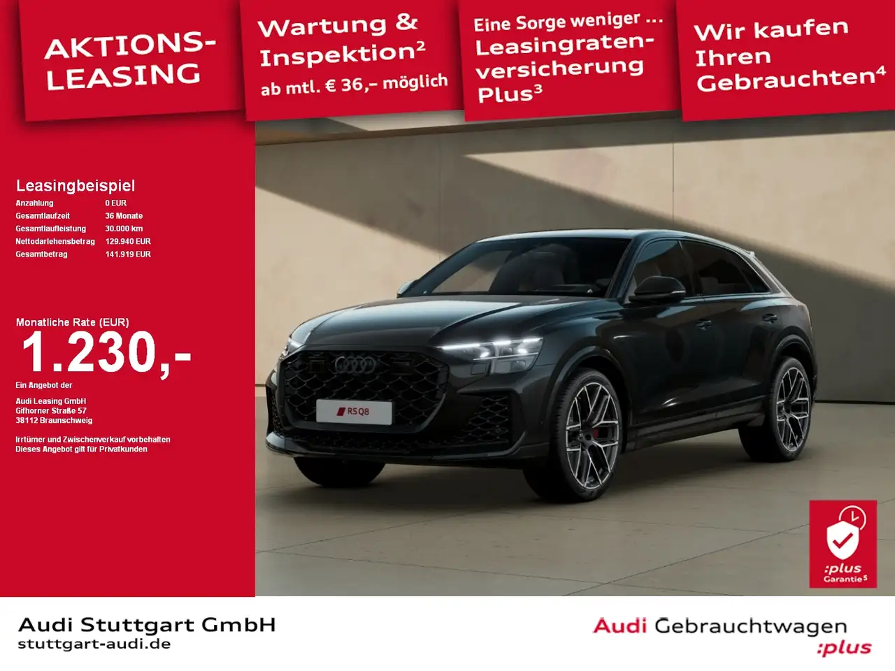 RS Q8SUV tiptronic 360° AHK B&O Pano AIR Matrix