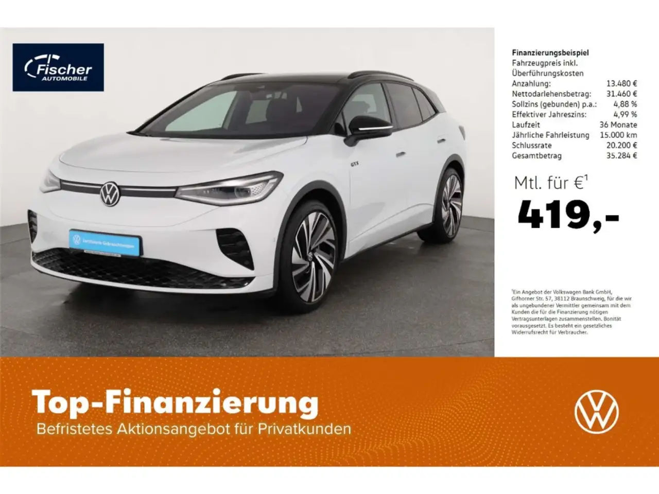 ID.4Elektro GTX 77 kWh AHK/P-Dach/Matrix/NAV/SH