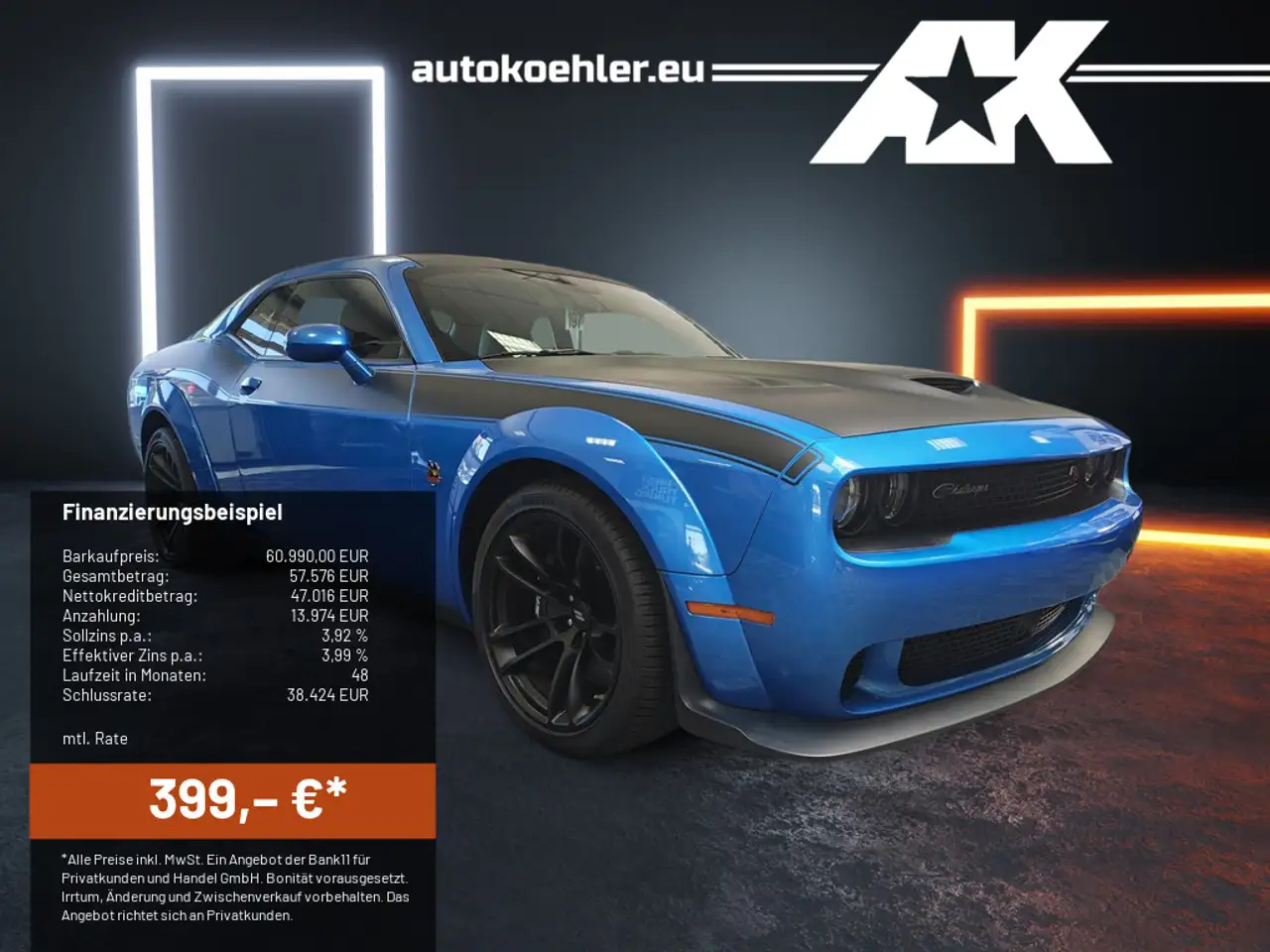ChallengerRT ScatPack Widebody Last Call Sondermodell