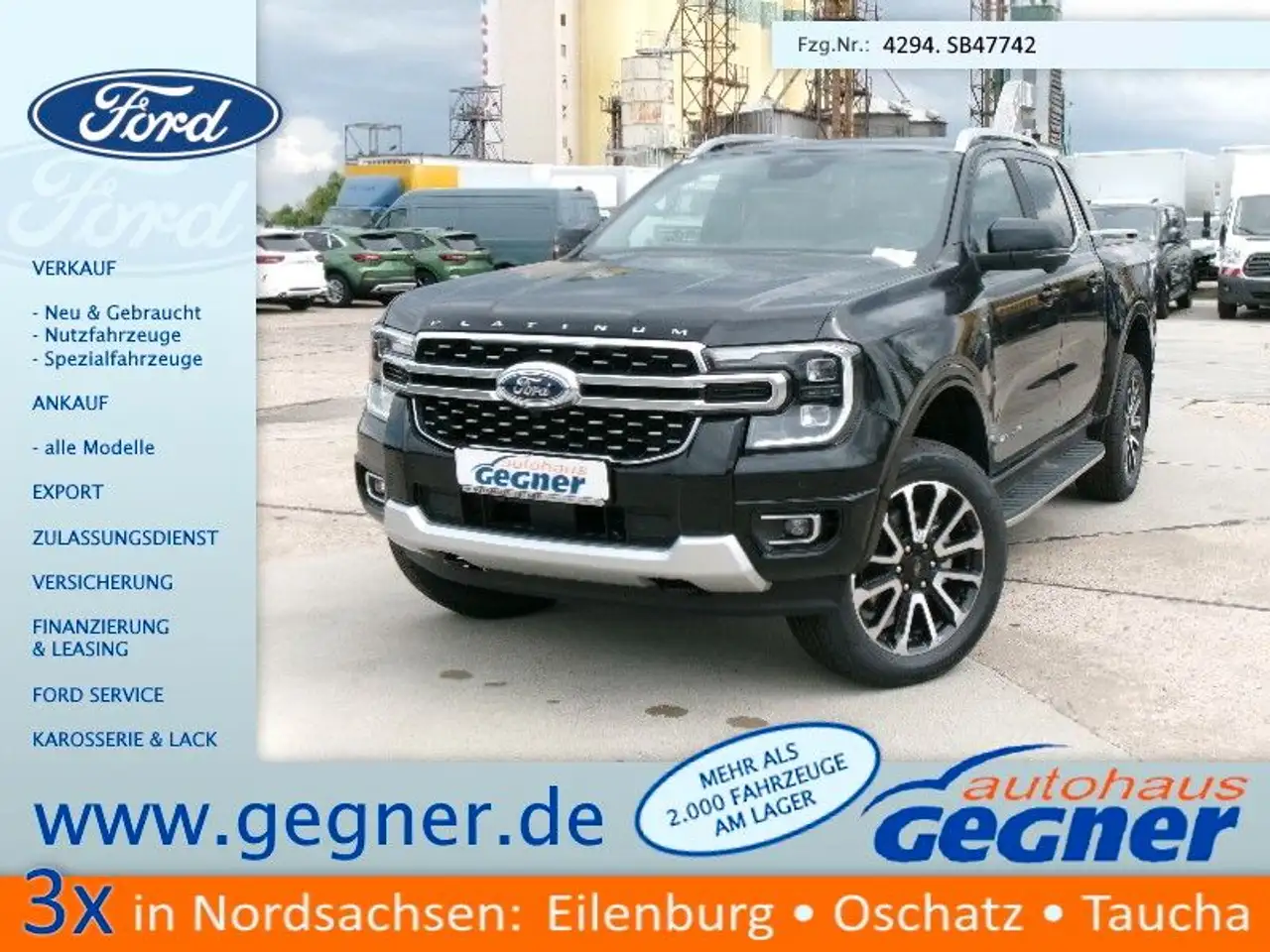 Ranger3.0L Platinum V6 AT 4x4 DoKa AHK 360Kam