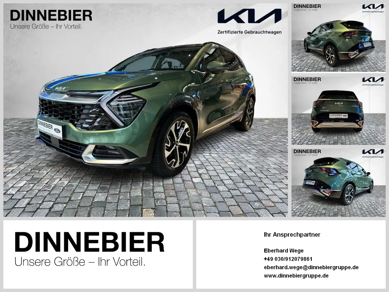 SportageSpirit 1.6T LED+360°+Glasdach+Navi