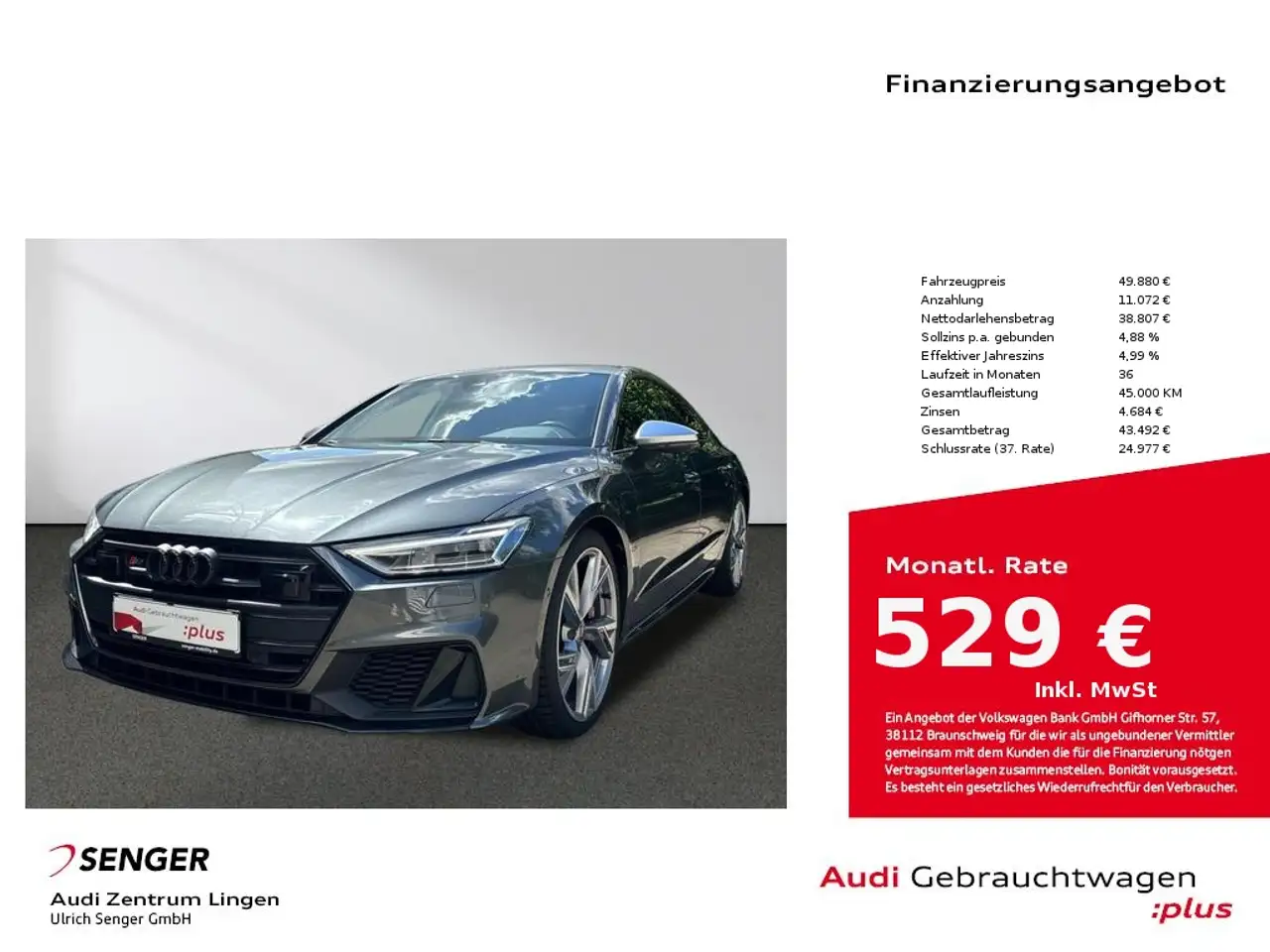 S7Sportback 3.0 TDI quattro MMI LED Sitzhzg.