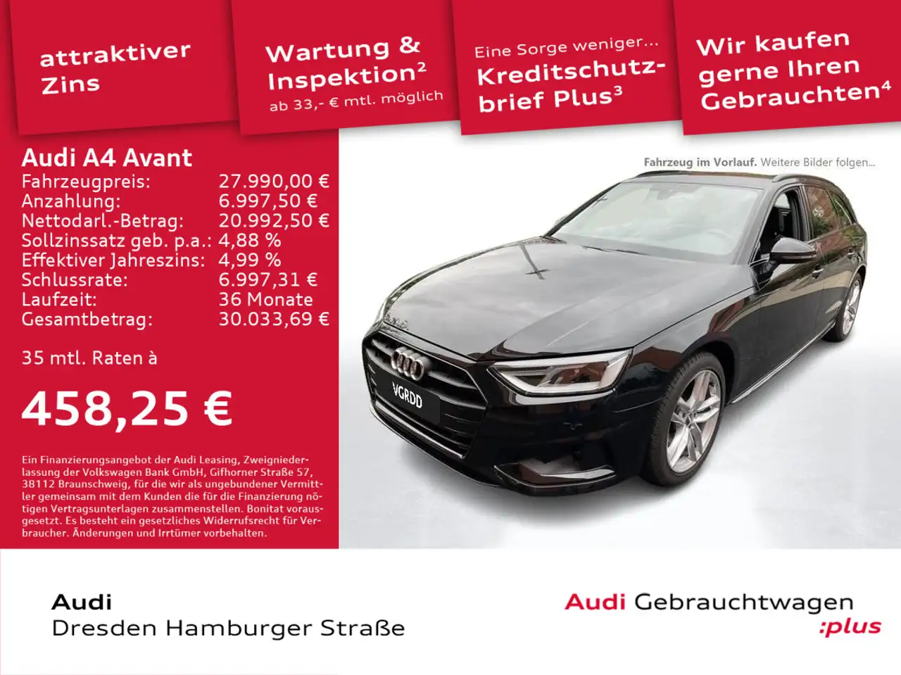 A435 TFSI advanced  Navi AHZV S tronic