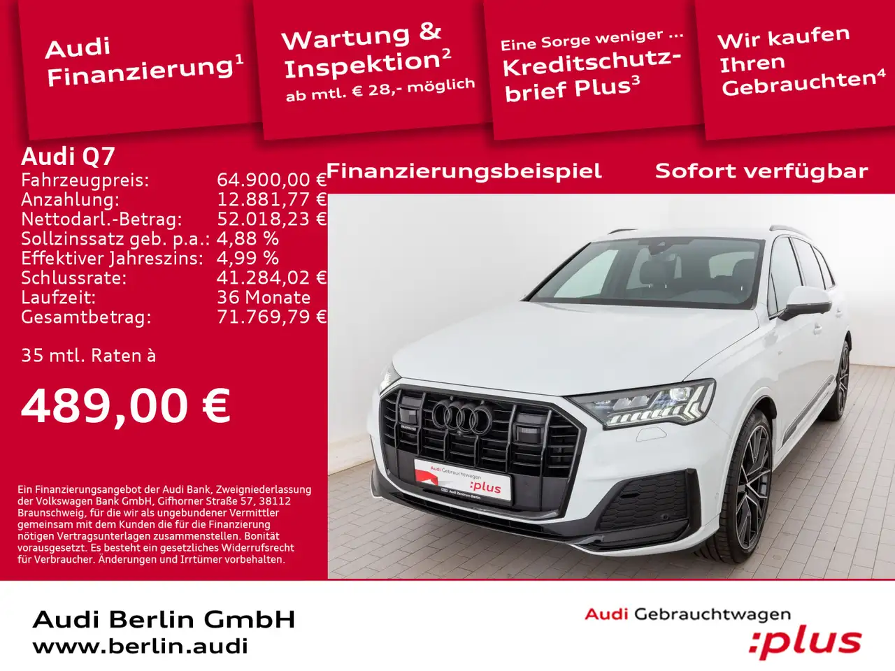 Q7S line 50 TDI qu.tiptr. AHK STDHZG MATRIX AIR
