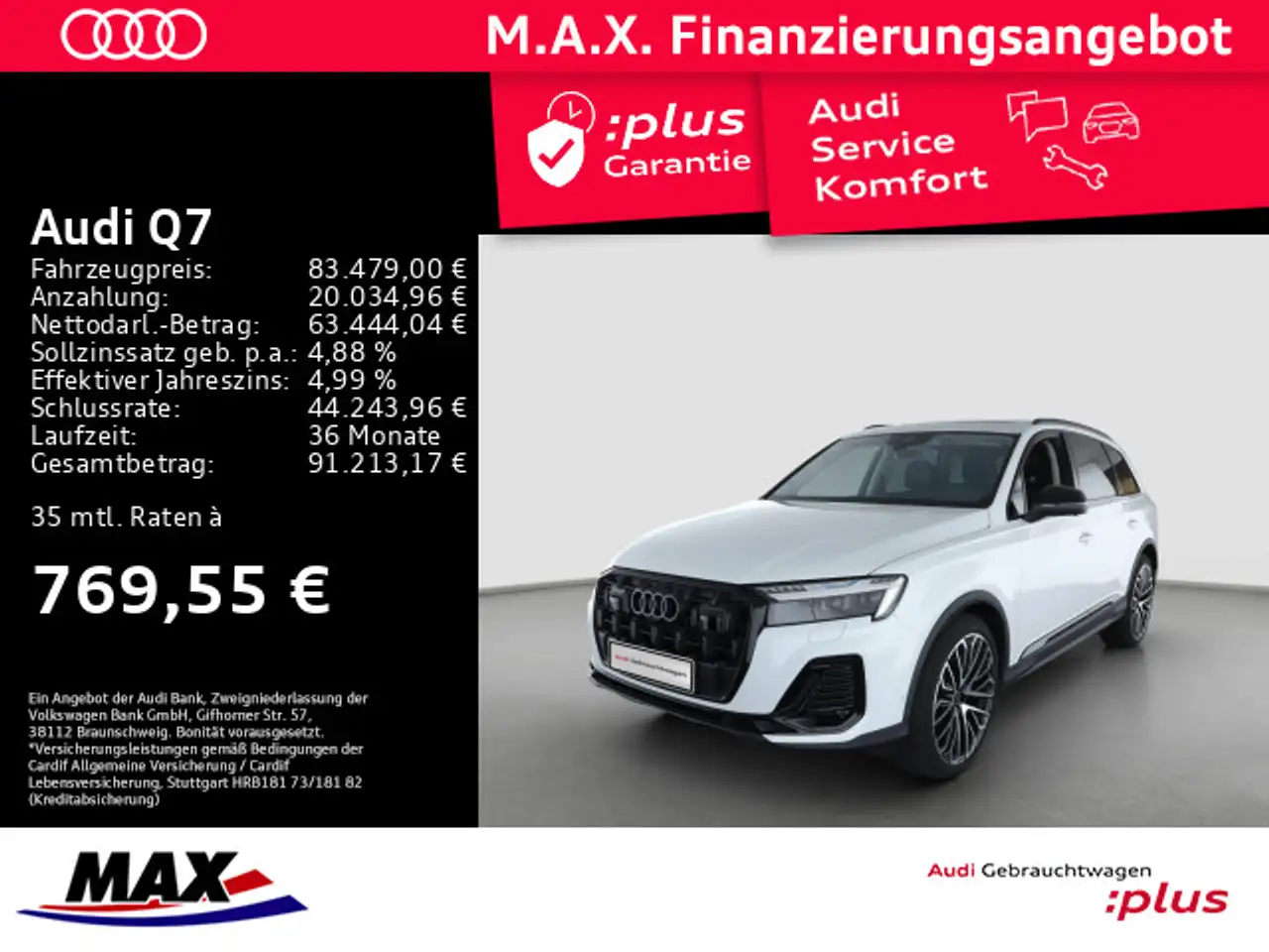 Q750 TDI quattro MATRIX LED+PANO+DCP+AHK+7SIITZ