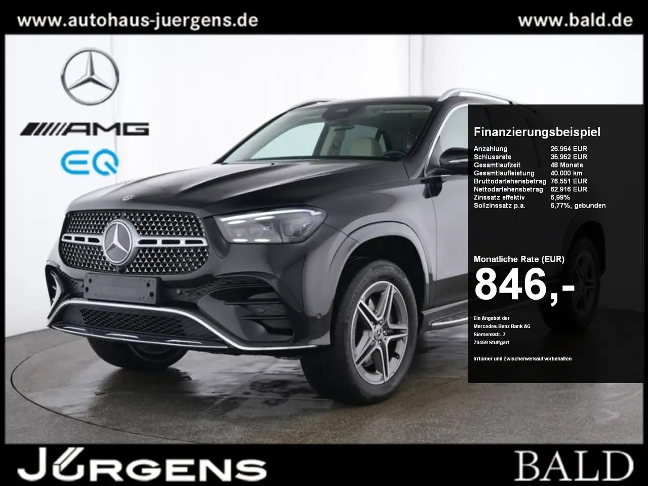 GLE 300d 4M AMG-Sport/Pano/AHK/Stdhzg/7Sitzer