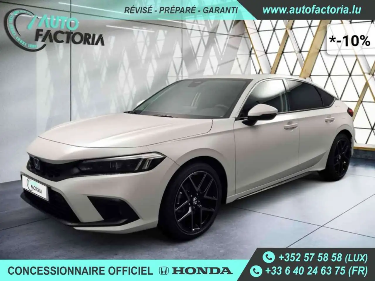 CivicXI -10% 2.0 HYB 184cv BVA +T.PANO+GPS+CUIR+CAM