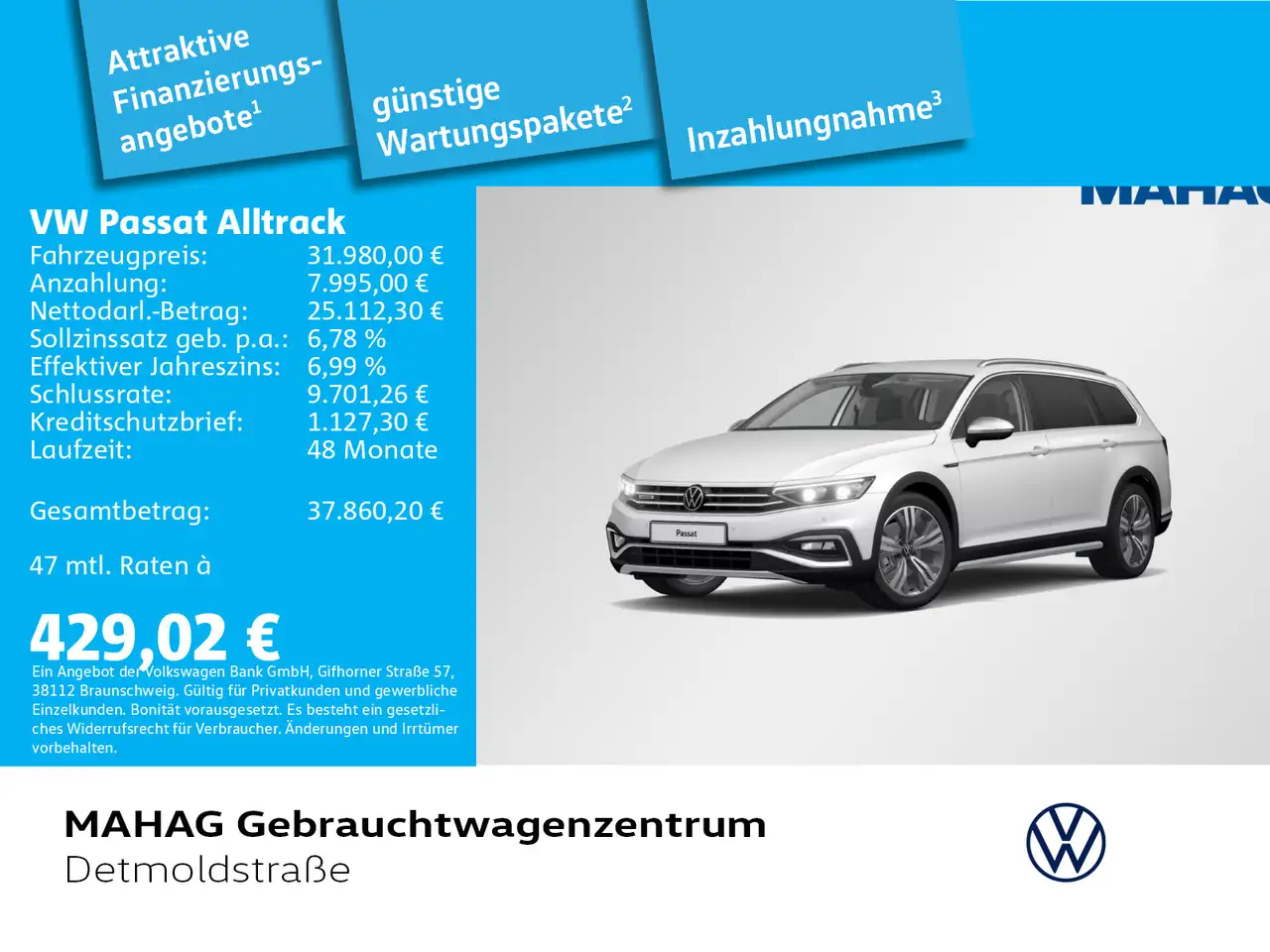 Passat Alltrack2.0 TDI 4Mot. AHK Navi LED Kamer