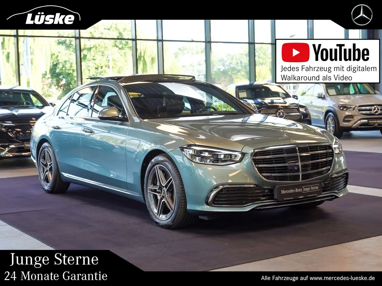 S 350S 350 d 4M Exklusiv verdesilber AR-Head-Up Pano