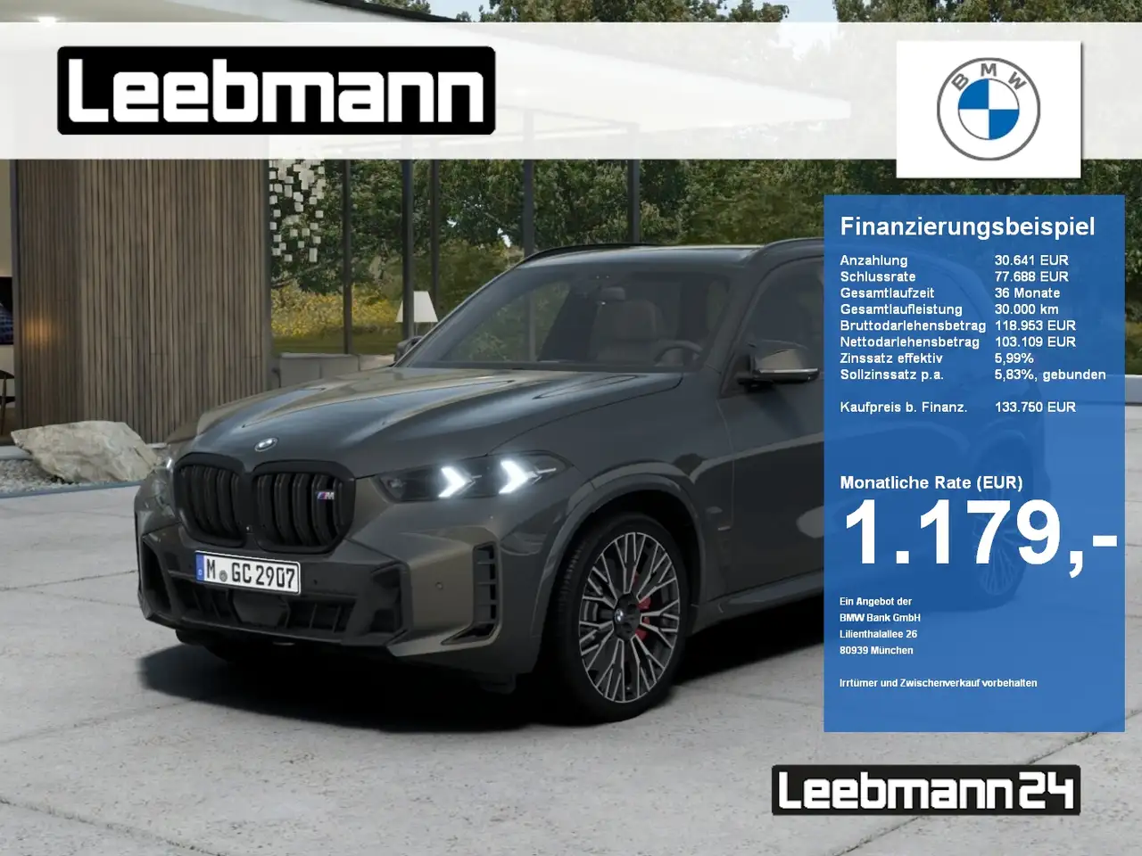 X5 M60i LuftFW/B&W/VolllederMerino/Alcantara