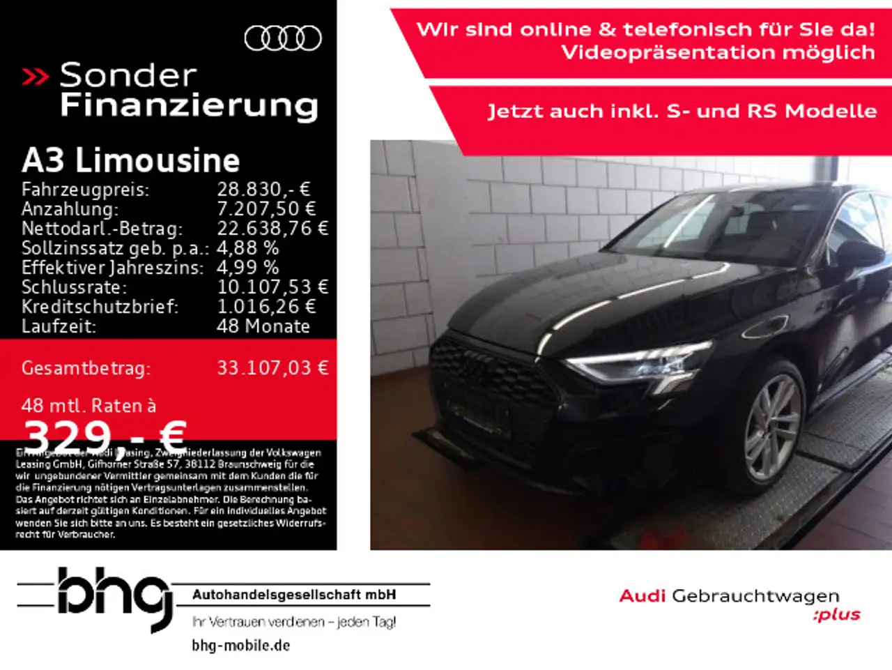 A335TFSI S tronic advanced Optik virt