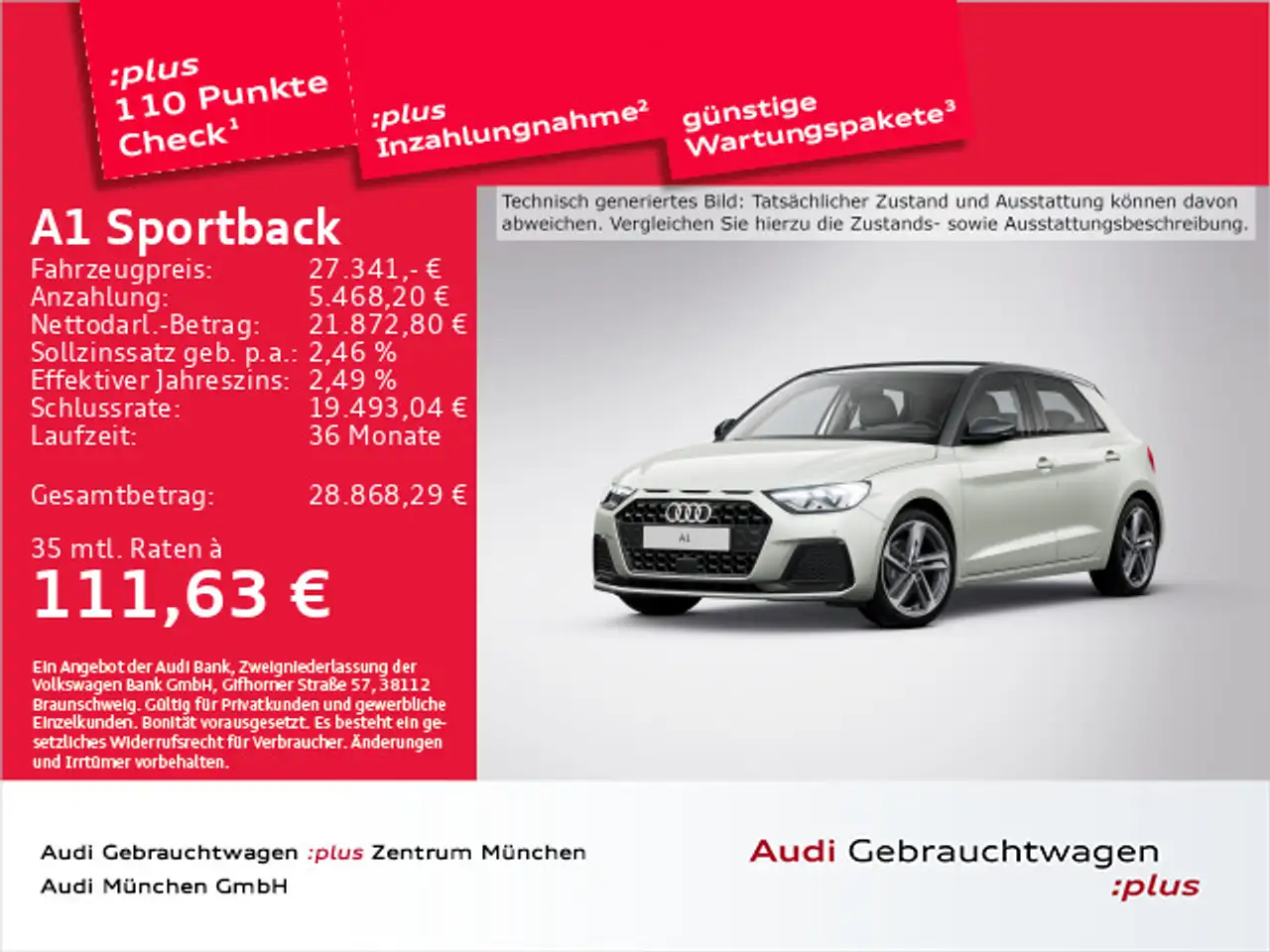 A130 TFSI S tronic advanced Virtual/L