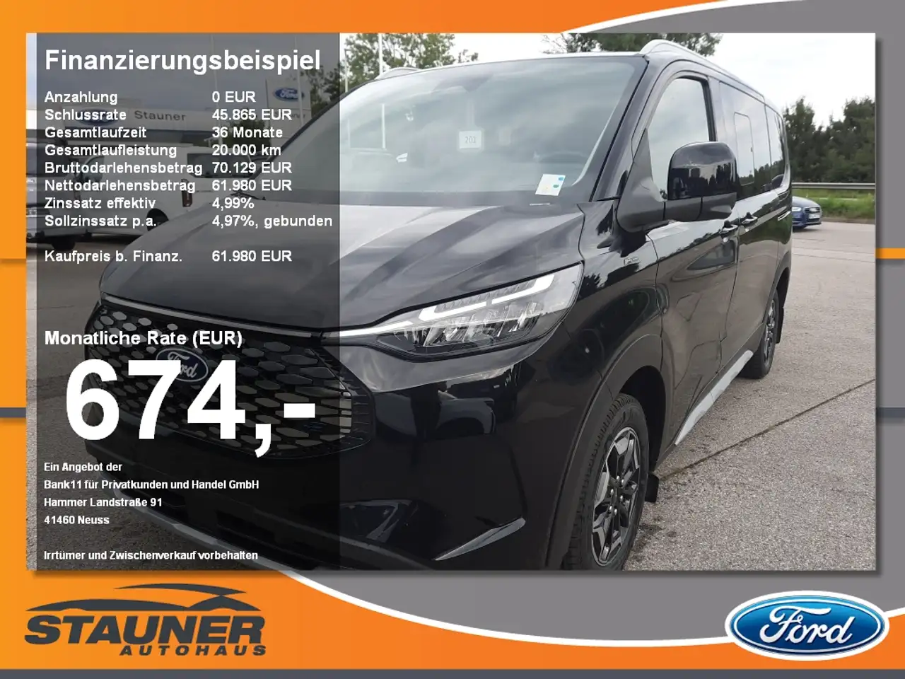 Tourneo Custom340 L1 Active 64 KWH AHK