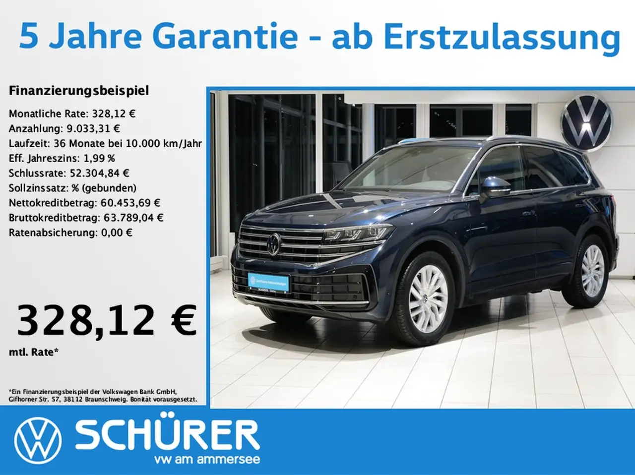 Touareg3.0TDI 4Motion Elegance Pano Allradlenkung Luft...