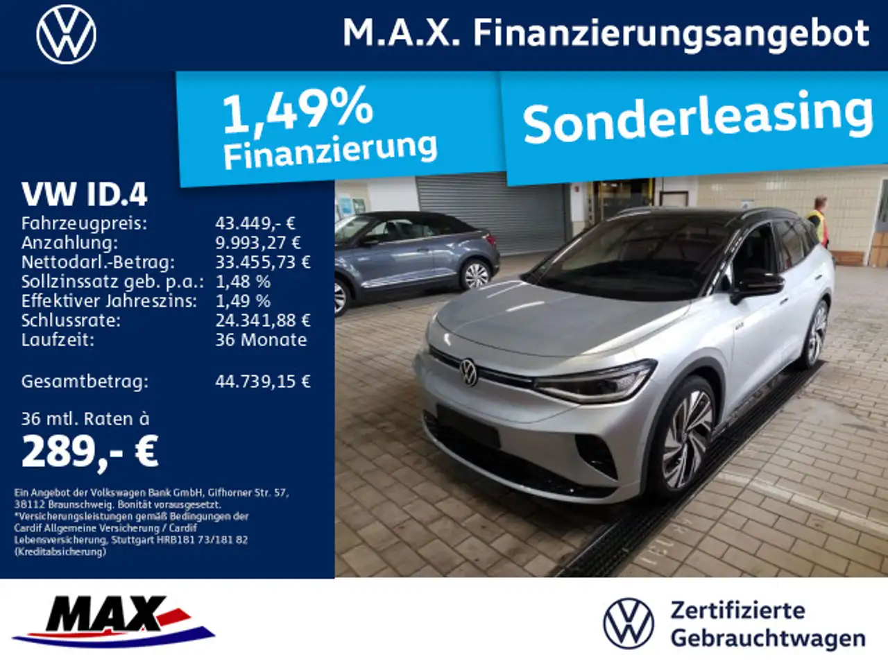 ID.4GTX 4MOTION +IQ.LIGHT+PANO+HARMAN+NAVI+AHK+