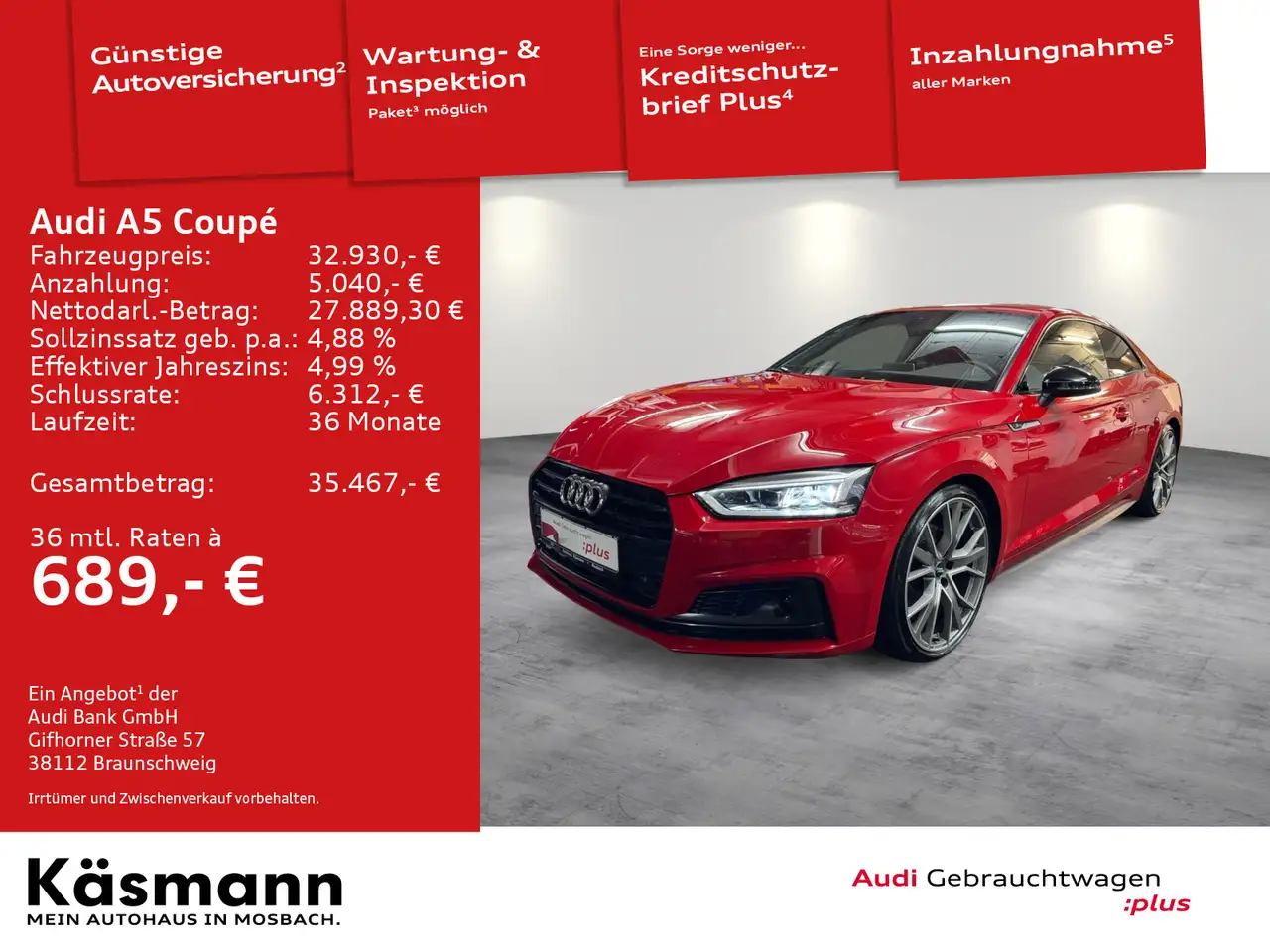 A5A5 Coupe 40TFSI sport S line NAVI ACC VIRTUAL