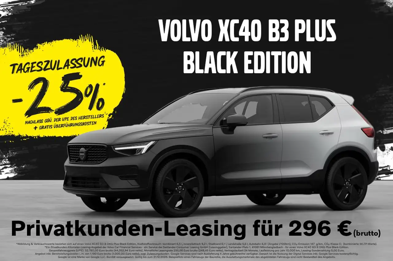 XC40B3 Plus Black Edition 20" 360° ACC FHZ PANO