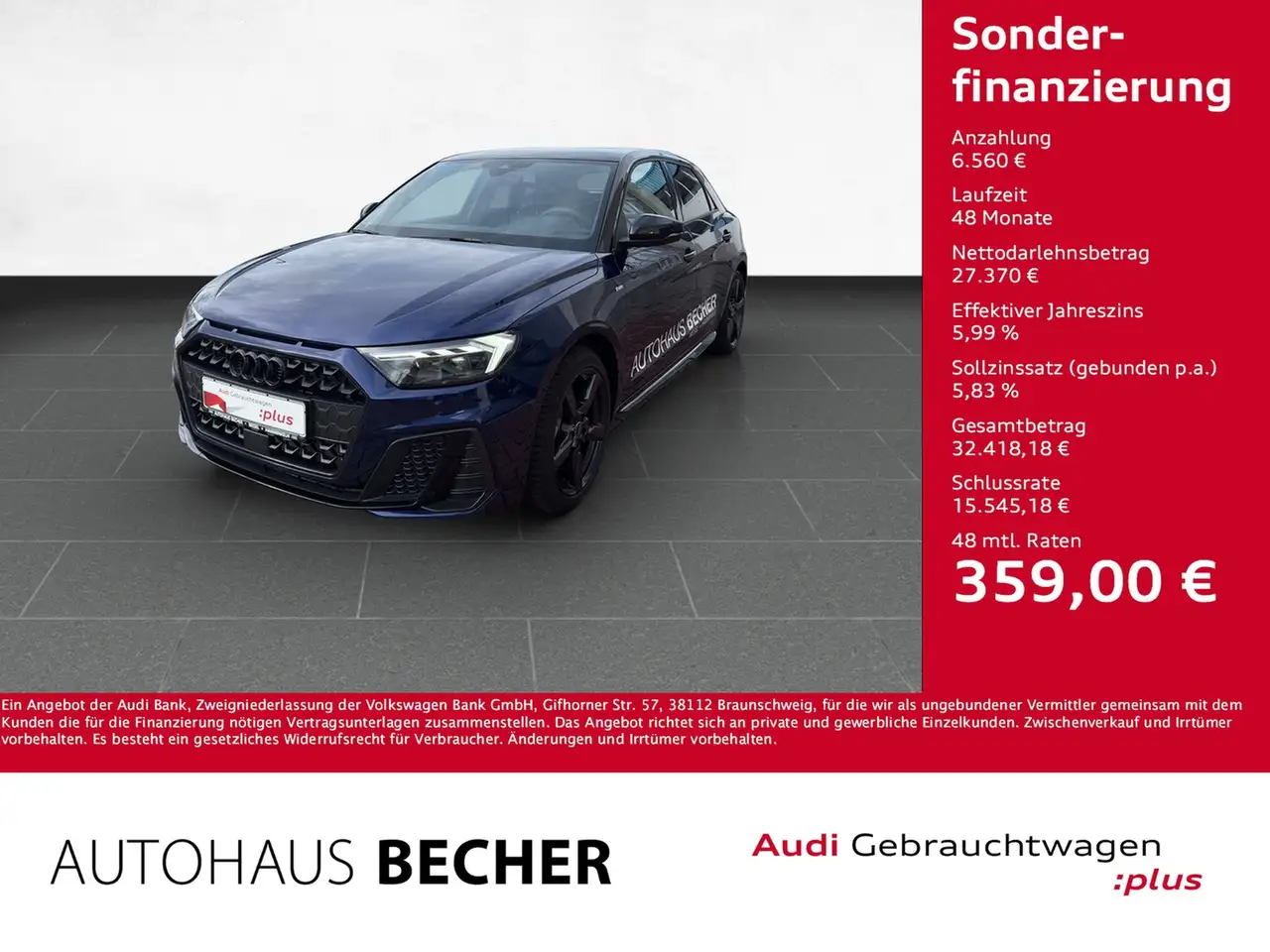 A1Sportb S line 30 TFSI S tronic /Navi/LED/Rückfa...