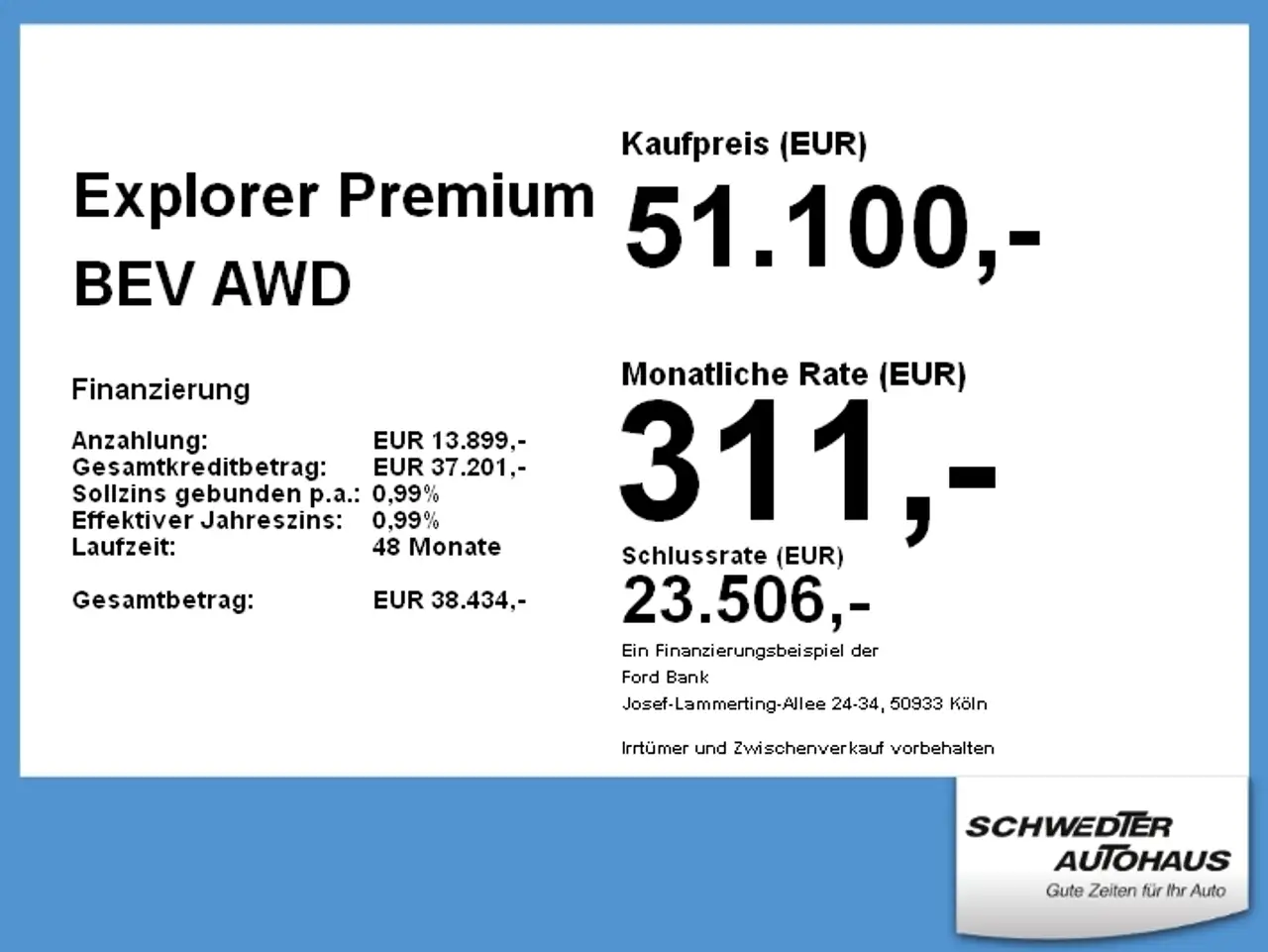 ExplorerPremium BEV AWD NAVI*360°PANO*AHK*LM21
